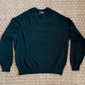 Men's Brooks Brothers Cashmere Classic Dark Green Sweater
